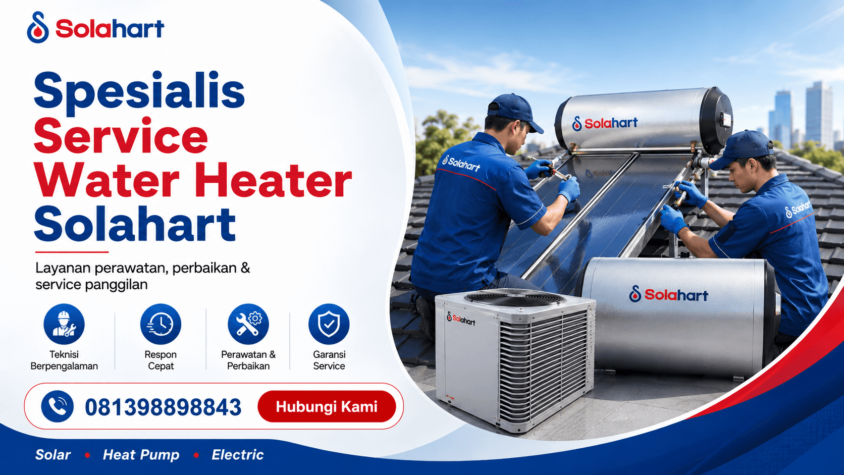 Spesialis Water Heater Solahart — teknisi berpengalaman siap membantu